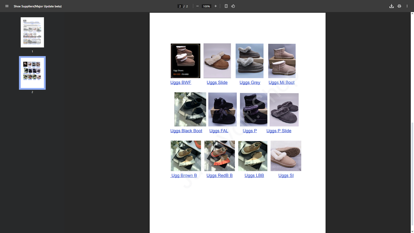 Shoe Suppliers